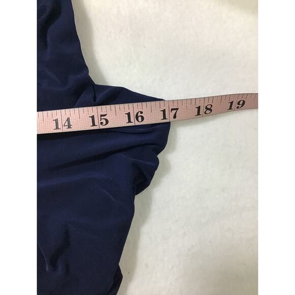 MISA LOS ANGELES SZ S Navy Blue Leza Sleeveless Twist Front Maxi Dress NWT 0b13 - Picture 5 of 9